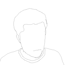 Photo of a silhouette sketch figure of a man