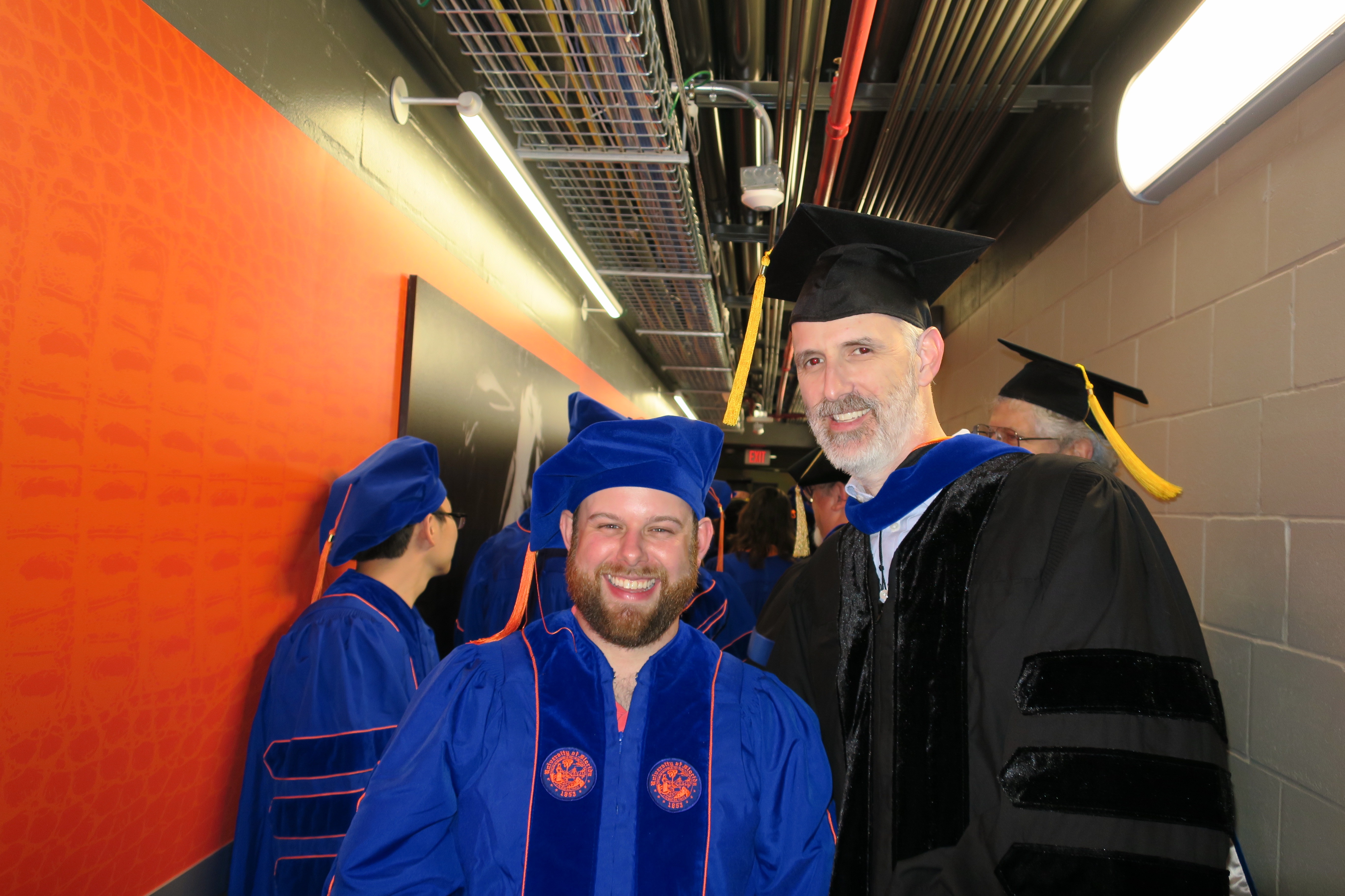 Photo of Professor Davidson, and new graduate student David Markus